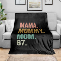 Mama Mommy Mom 67 Throw Blanket Funny Six Seven Mother's Day