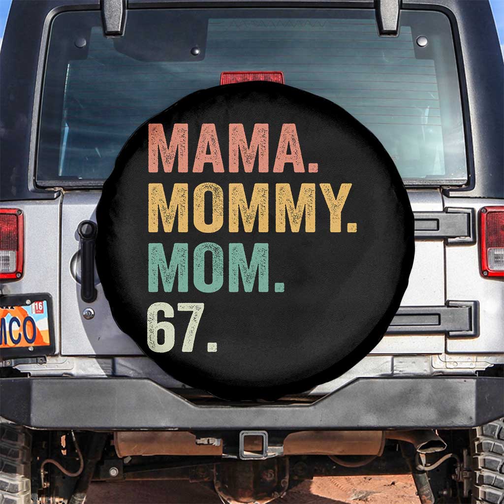 Mama Mommy Mom 67 Spare Tire Cover Funny Six Seven Mother's Day