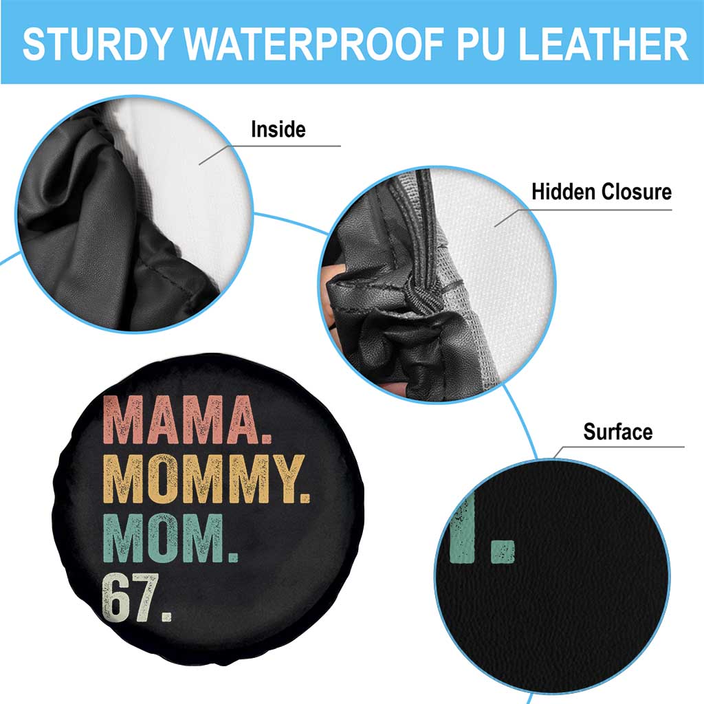 Mama Mommy Mom 67 Spare Tire Cover Funny Six Seven Mother's Day