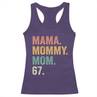 Mama Mommy Mom 67 Racerback Tank Top Funny Six Seven Mother's Day