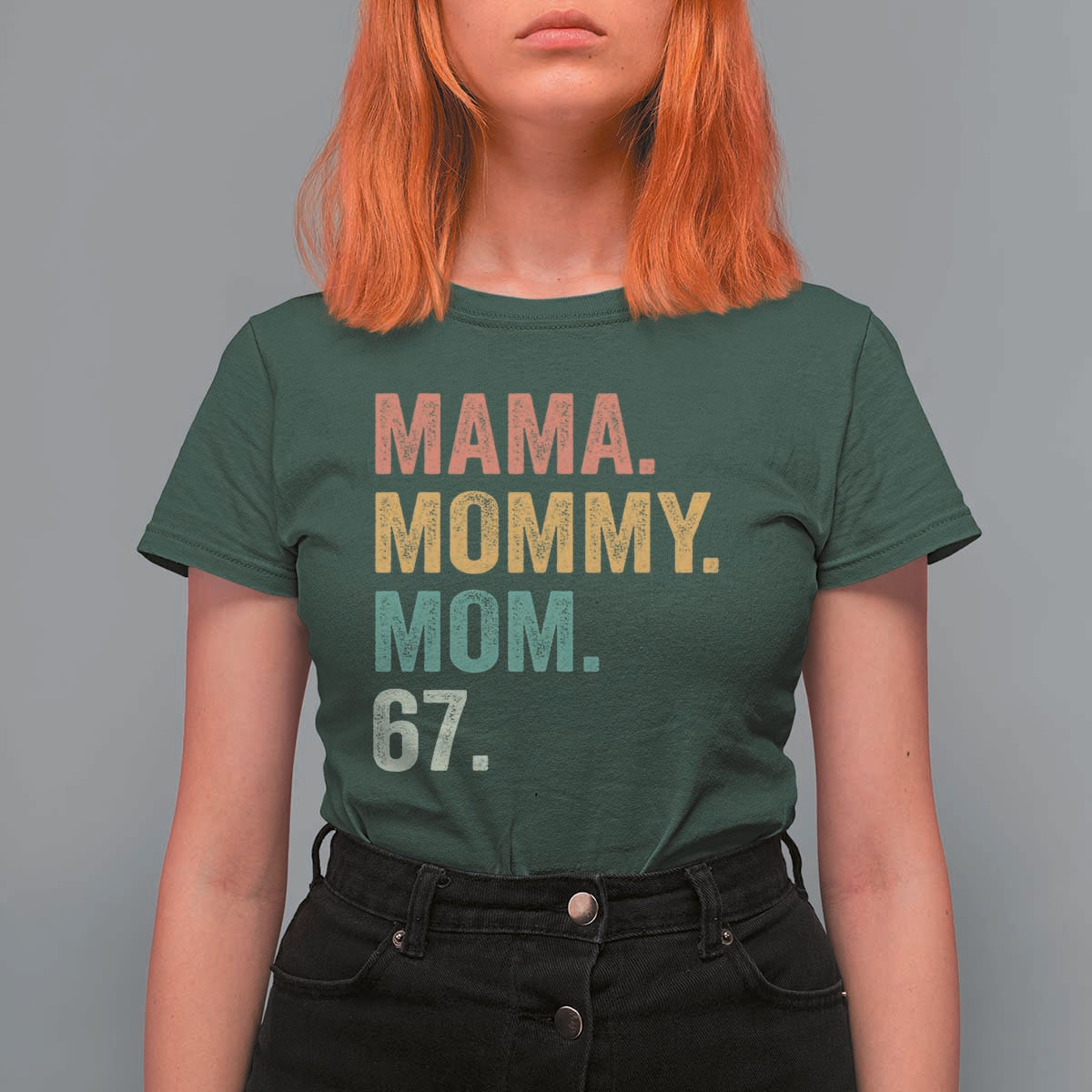 Mama Mommy Mom 67 T Shirt For Women Funny Six Seven Mother's Day