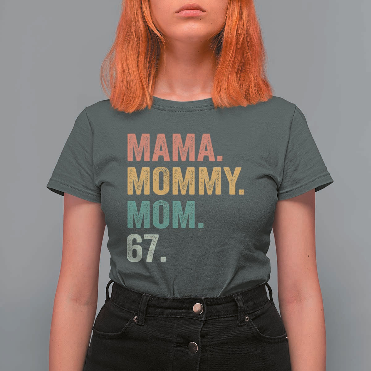 Mama Mommy Mom 67 T Shirt For Women Funny Six Seven Mother's Day