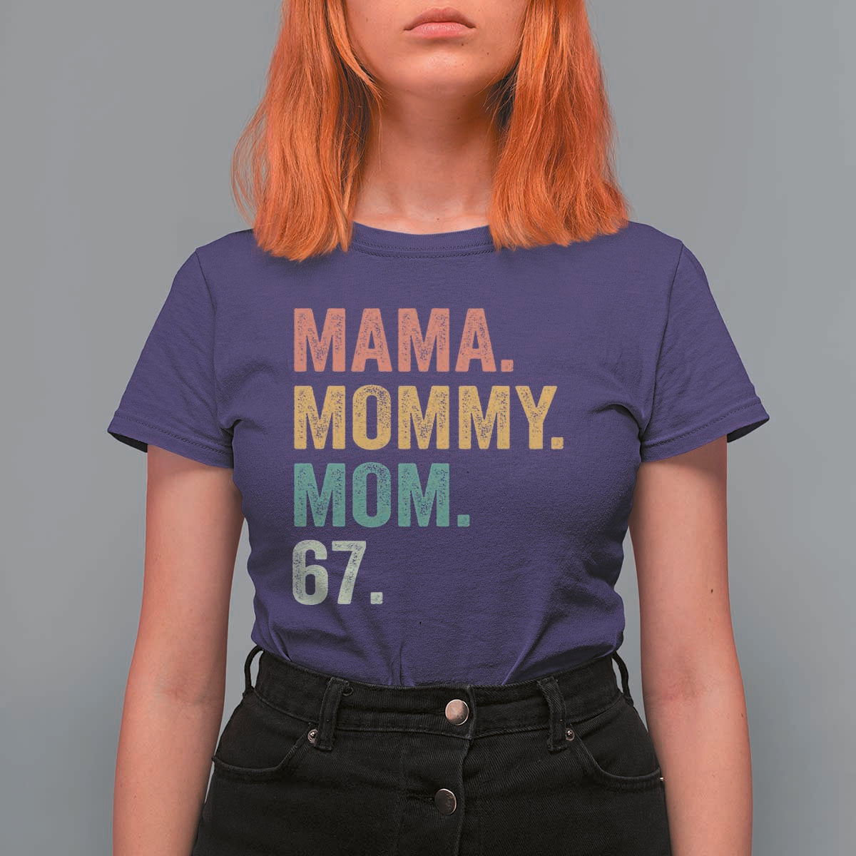 Mama Mommy Mom 67 T Shirt For Women Funny Six Seven Mother's Day