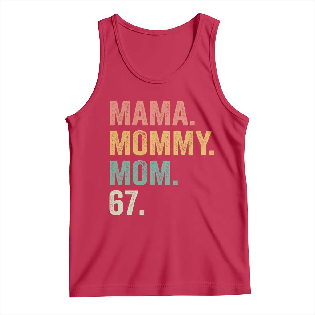 Mama Mommy Mom 67 Tank Top Funny Six Seven Mother's Day