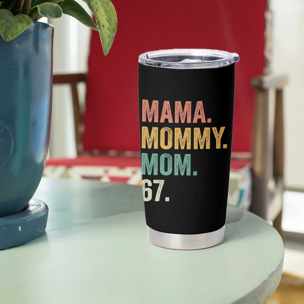 Mama Mommy Mom 67 Tumbler Cup Funny Six Seven Mother's Day