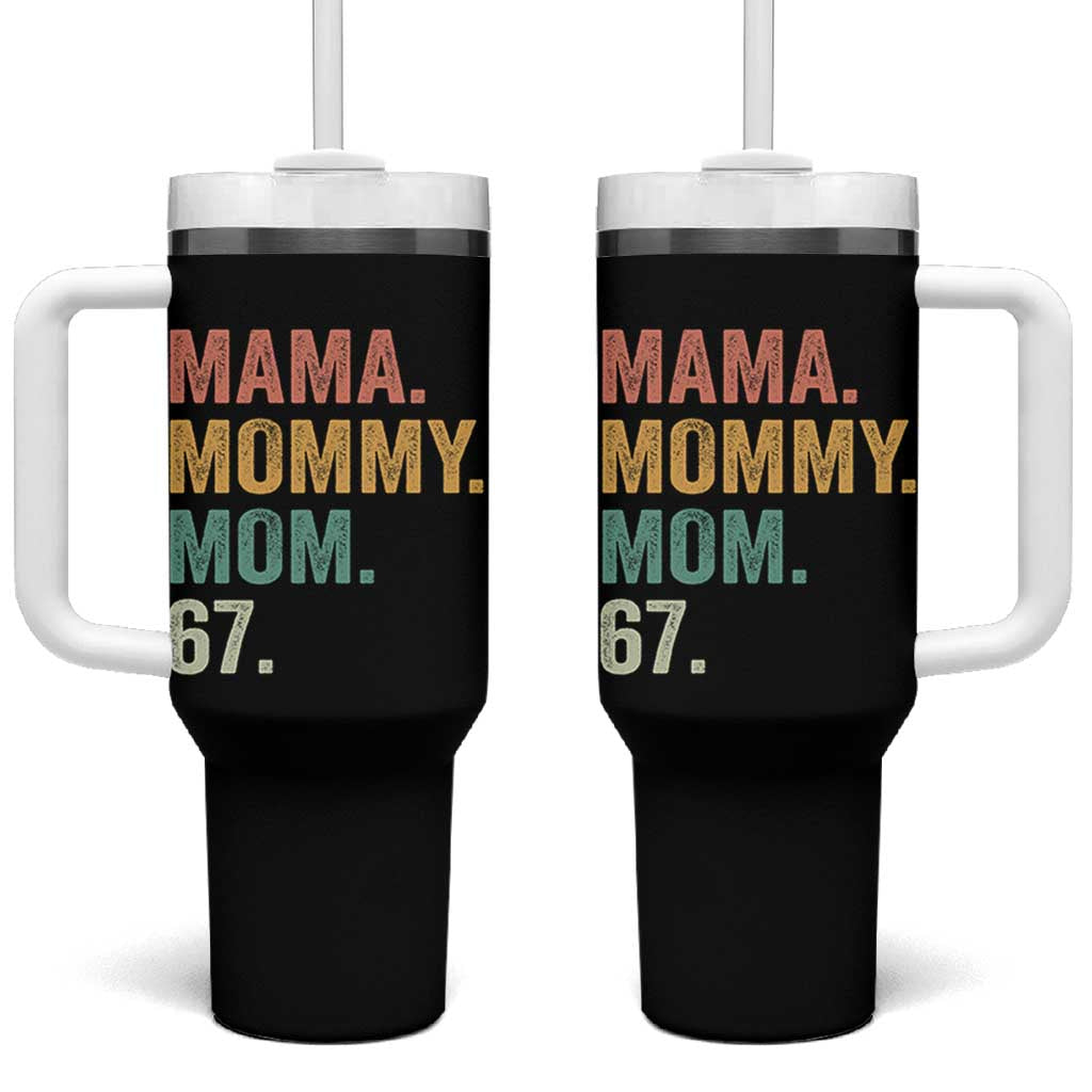 Mama Mommy Mom 67 Tumbler With Handle Funny Six Seven Mother's Day