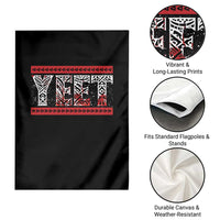 Yeet Funny Wrestling Slang Quote Tribal Art Blood Splatter Garden Flag