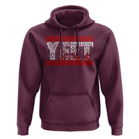 Yeet Funny Wrestling Slang Quote Tribal Art Blood Splatter Hoodie
