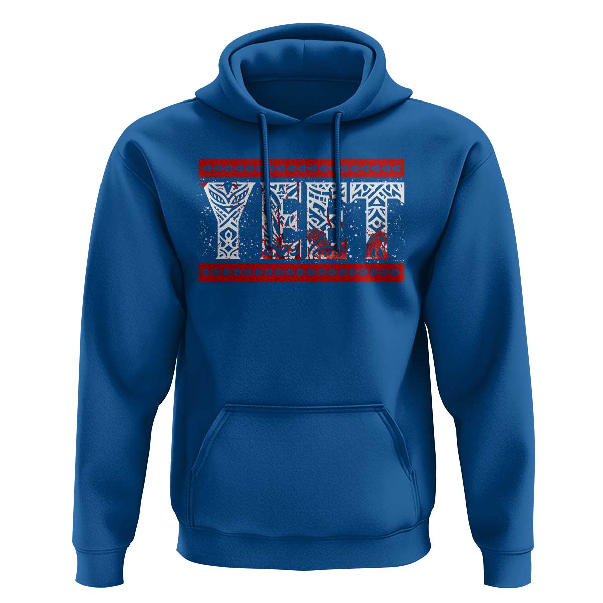 Yeet Funny Wrestling Slang Quote Tribal Art Blood Splatter Hoodie