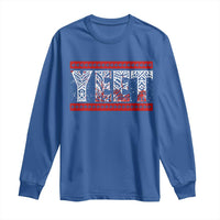 Yeet Funny Wrestling Slang Quote Tribal Art Blood Splatter Long Sleeve Shirt