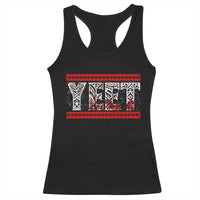 Yeet Funny Wrestling Slang Quote Tribal Art Blood Splatter Racerback Tank Top