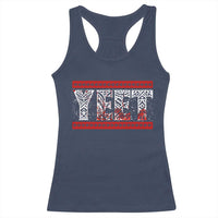 Yeet Funny Wrestling Slang Quote Tribal Art Blood Splatter Racerback Tank Top