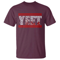 Yeet Funny Wrestling Slang Quote Tribal Art Blood Splatter T Shirt