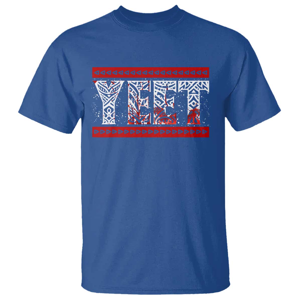 Yeet Funny Wrestling Slang Quote Tribal Art Blood Splatter T Shirt