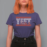 Yeet Funny Wrestling Slang Quote Tribal Art Blood Splatter T Shirt For Women