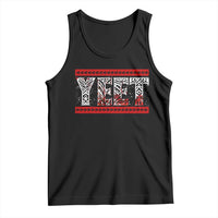 Yeet Funny Wrestling Slang Quote Tribal Art Blood Splatter Tank Top