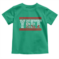 Yeet Funny Wrestling Slang Quote Tribal Art Blood Splatter Toddler T Shirt
