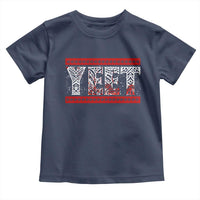 Yeet Funny Wrestling Slang Quote Tribal Art Blood Splatter Toddler T Shirt