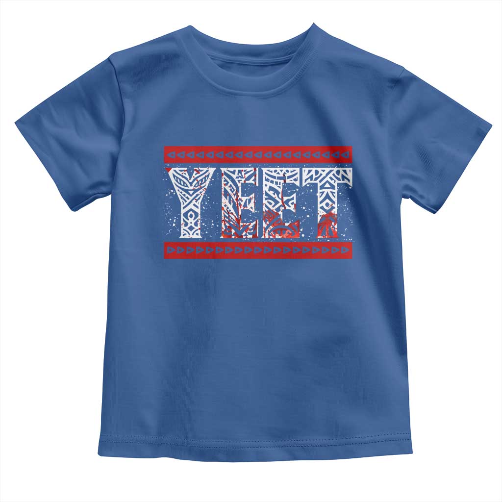 Yeet Funny Wrestling Slang Quote Tribal Art Blood Splatter Toddler T Shirt