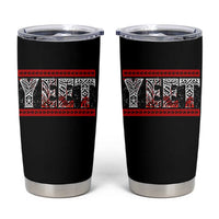Yeet Funny Wrestling Slang Quote Tribal Art Blood Splatter Tumbler Cup