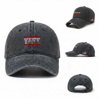 Yeet Funny Wrestling Slang Quote Tribal Art Blood Splatter Washed Cotton Baseball Cap