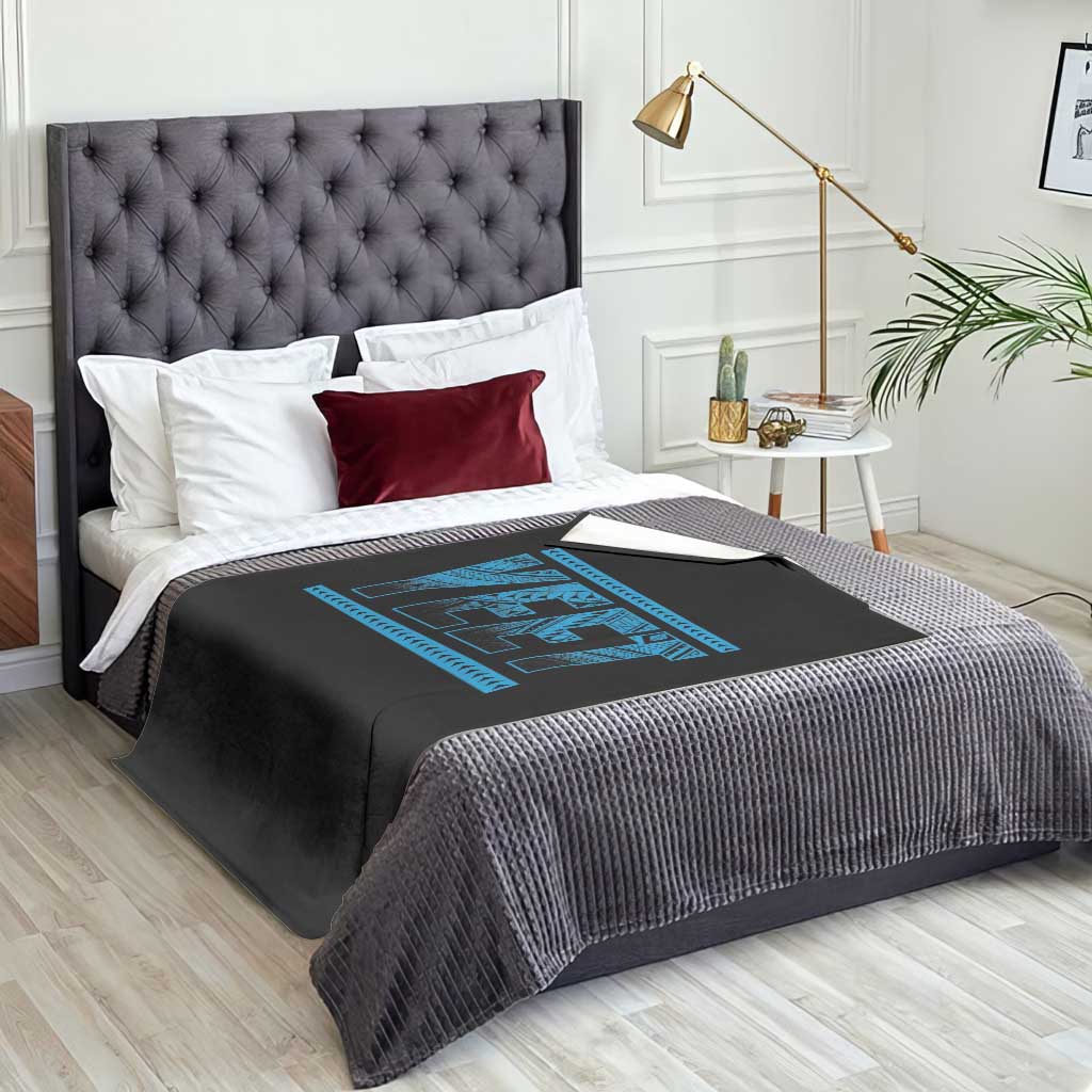 Yeet Funny Wrestling Slang Quote Tribal Art Throw Blanket