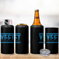 Yeet Funny Wrestling Slang Quote Tribal Art 4 in 1 Can Cooler Tumbler