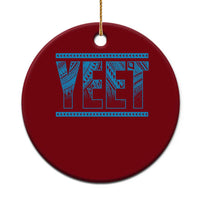 Yeet Funny Wrestling Slang Quote Tribal Art Ceramic Ornament