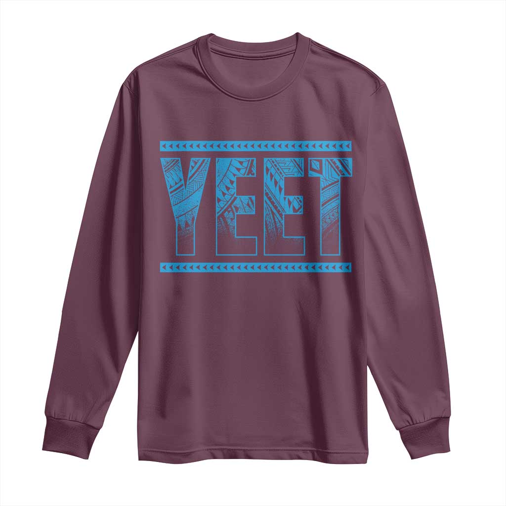Yeet Funny Wrestling Slang Quote Tribal Art Long Sleeve Shirt