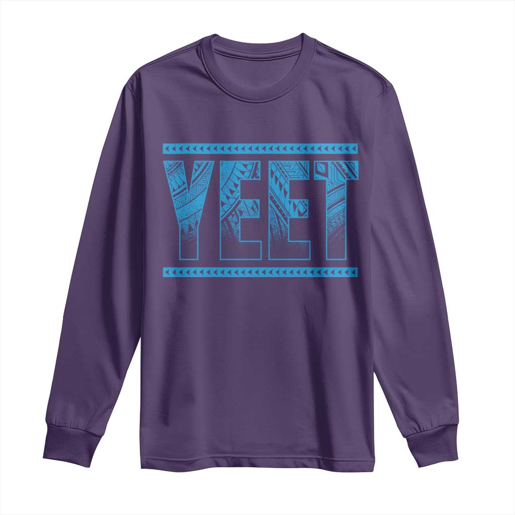 Yeet Funny Wrestling Slang Quote Tribal Art Long Sleeve Shirt