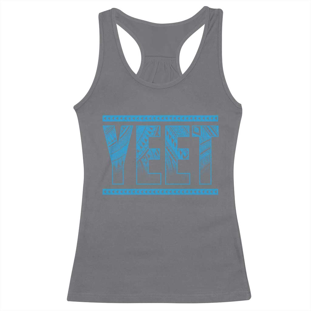 Yeet Funny Wrestling Slang Quote Tribal Art Racerback Tank Top
