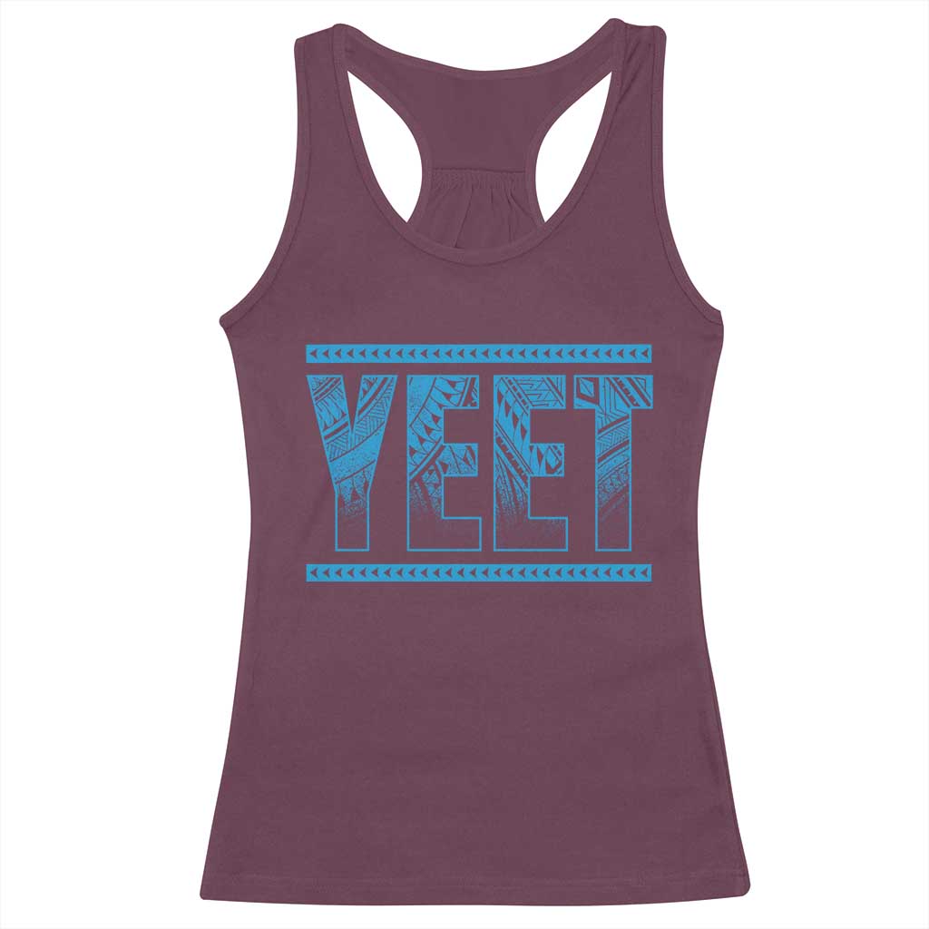 Yeet Funny Wrestling Slang Quote Tribal Art Racerback Tank Top