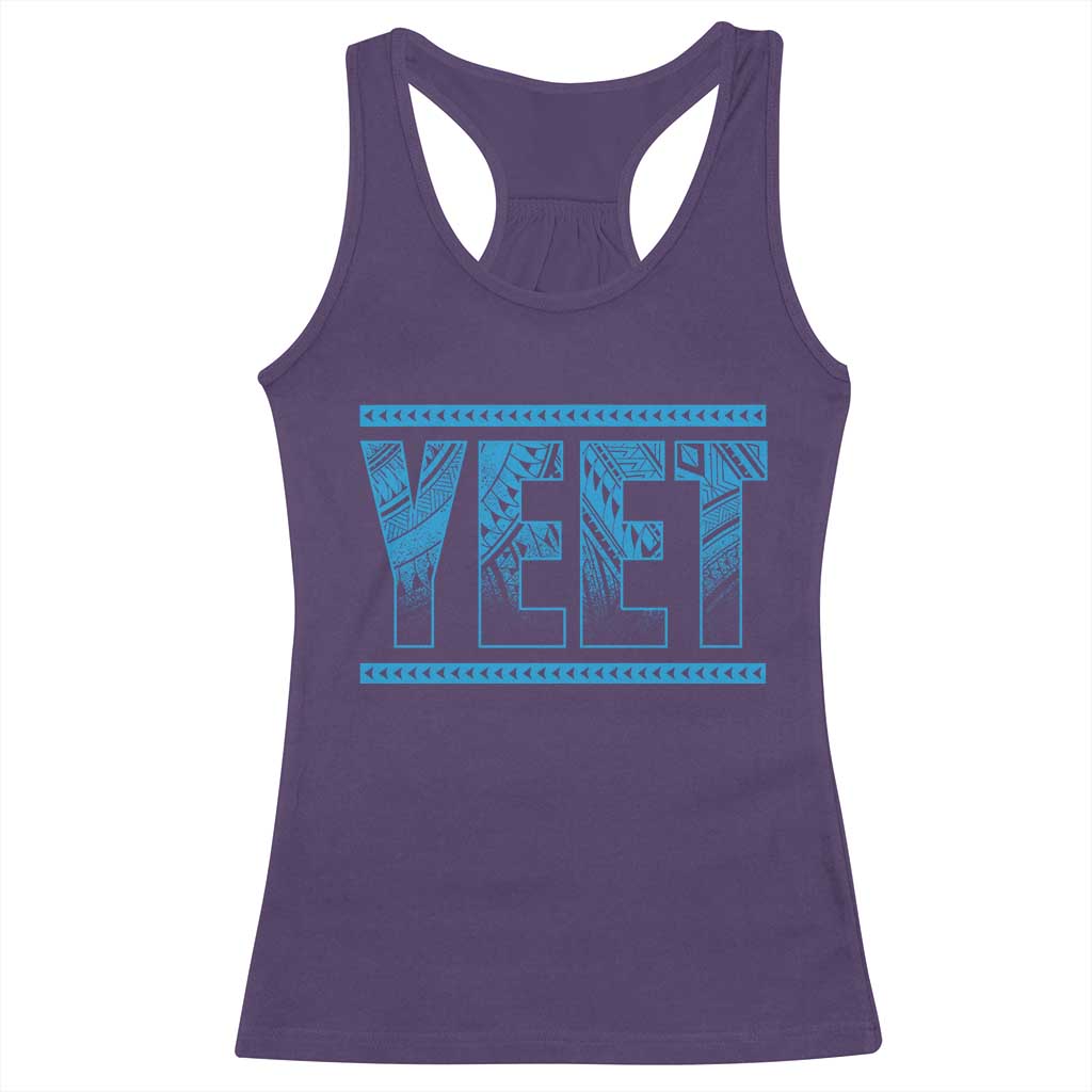 Yeet Funny Wrestling Slang Quote Tribal Art Racerback Tank Top