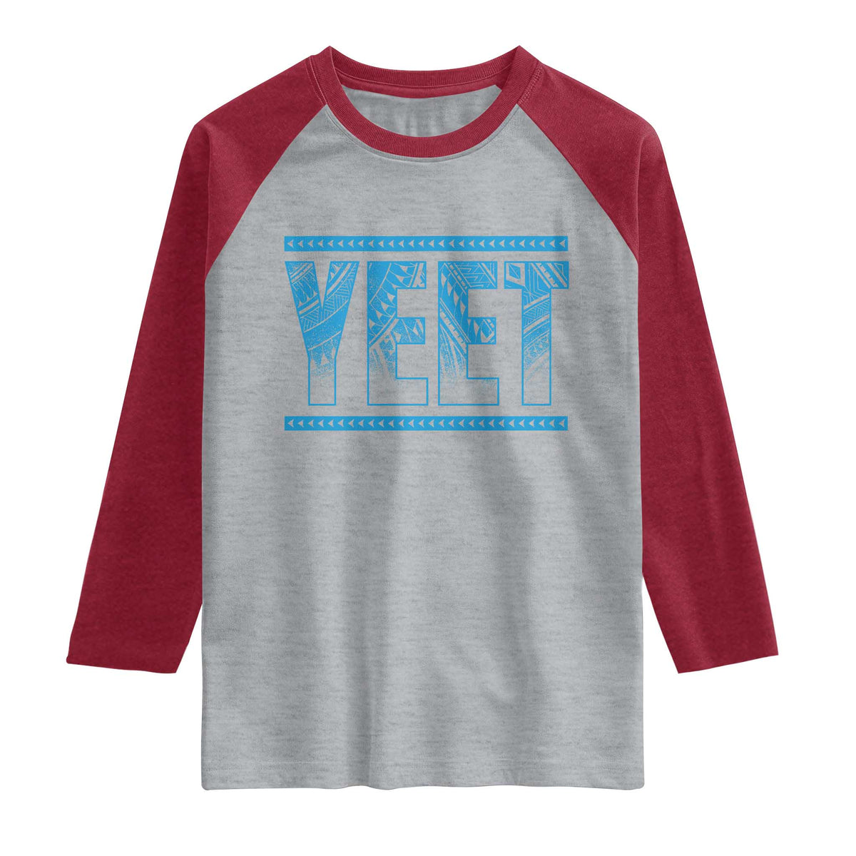 Yeet Funny Wrestling Slang Quote Tribal Art Raglan Shirt