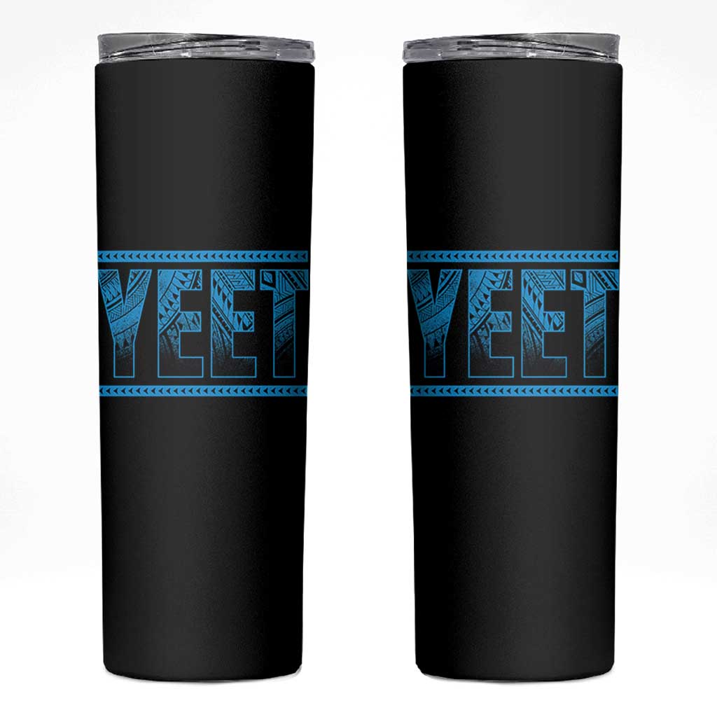 Yeet Funny Wrestling Slang Quote Tribal Art Skinny Tumbler