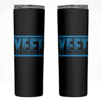 Yeet Funny Wrestling Slang Quote Tribal Art Skinny Tumbler