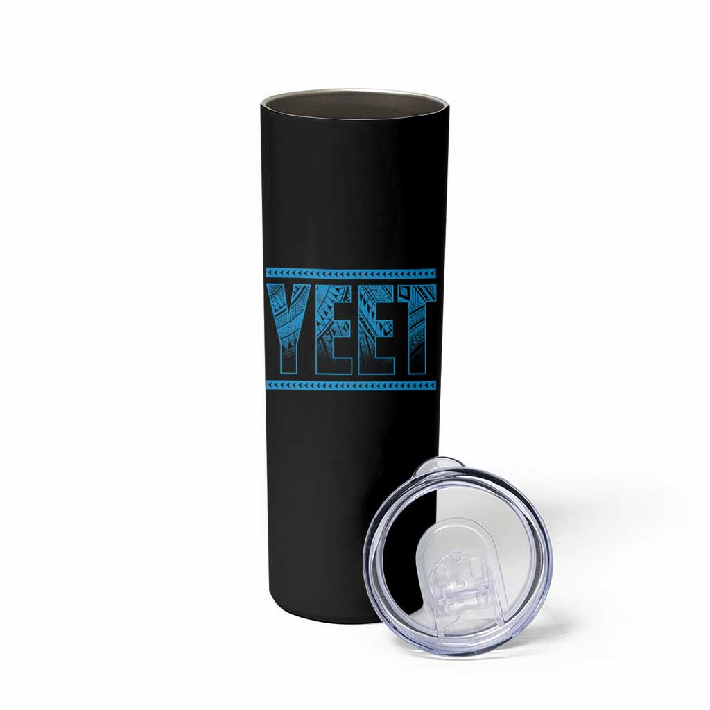Yeet Funny Wrestling Slang Quote Tribal Art Skinny Tumbler
