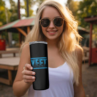 Yeet Funny Wrestling Slang Quote Tribal Art Skinny Tumbler