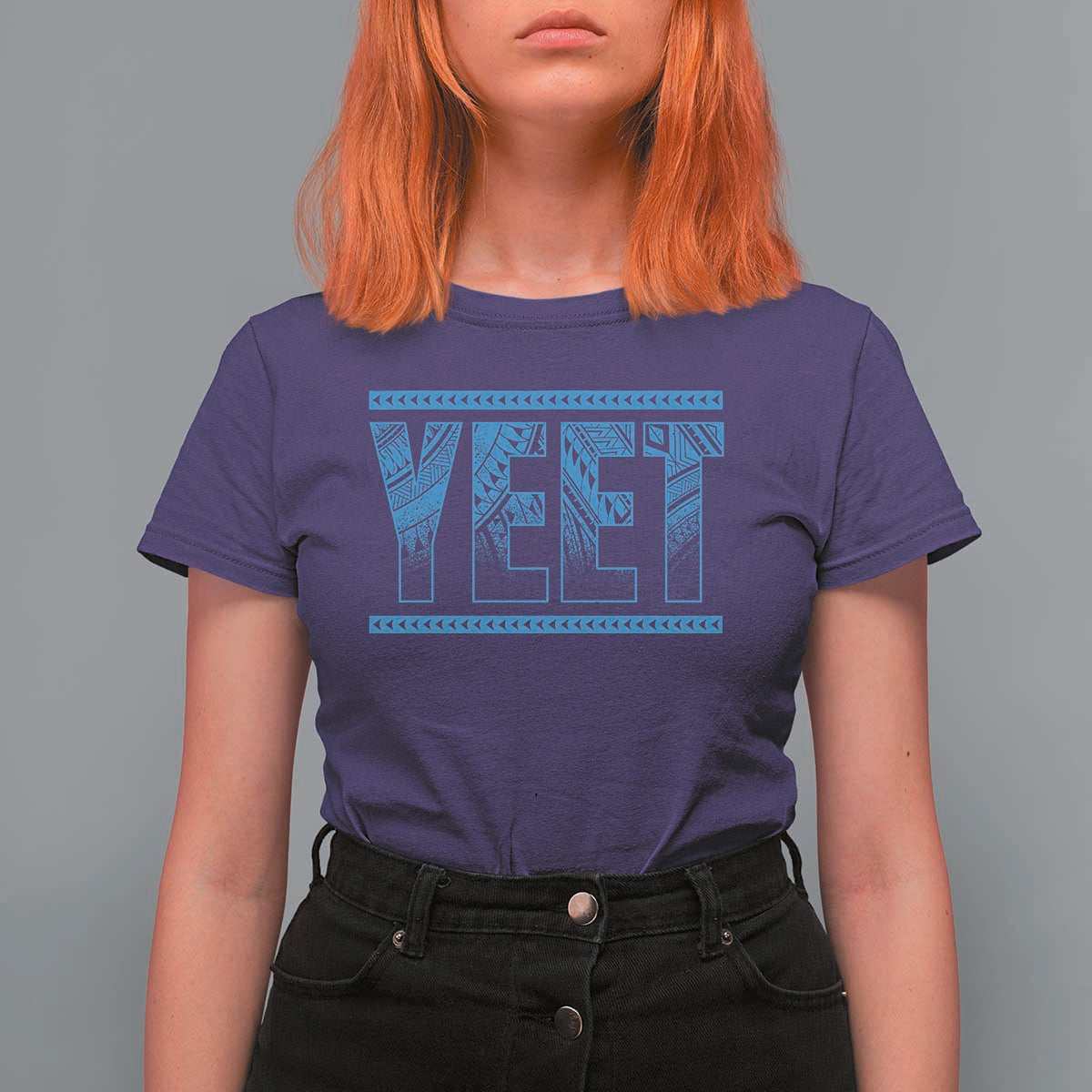 Yeet Funny Wrestling Slang Quote Tribal Art T Shirt For Women