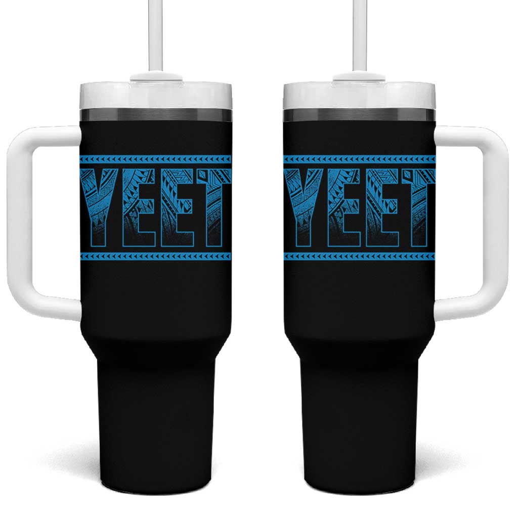 Yeet Funny Wrestling Slang Quote Tribal Art Tumbler With Handle