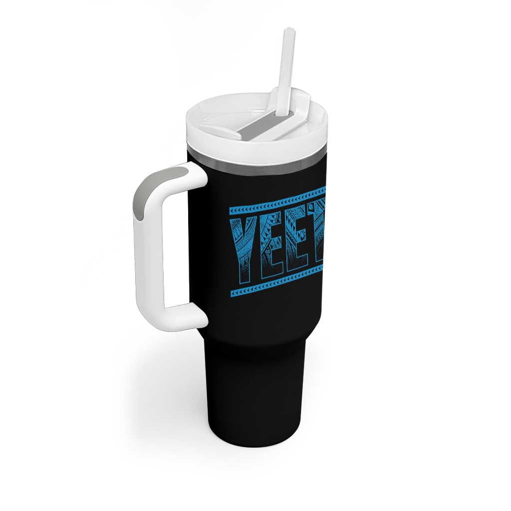 Yeet Funny Wrestling Slang Quote Tribal Art Tumbler With Handle
