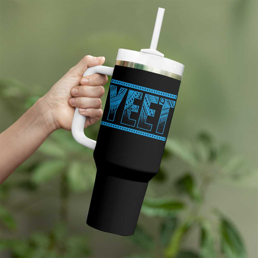 Yeet Funny Wrestling Slang Quote Tribal Art Tumbler With Handle