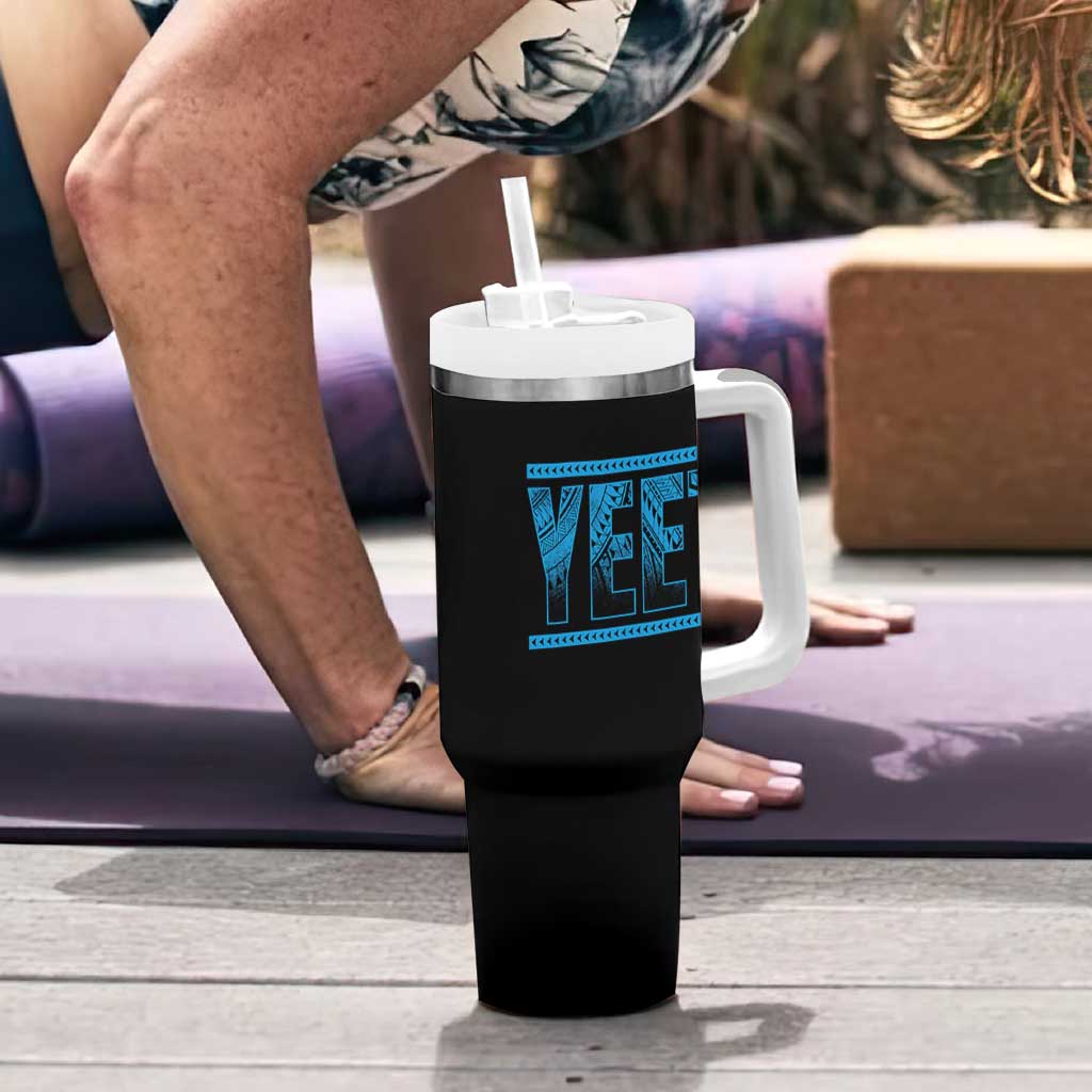 Yeet Funny Wrestling Slang Quote Tribal Art Tumbler With Handle