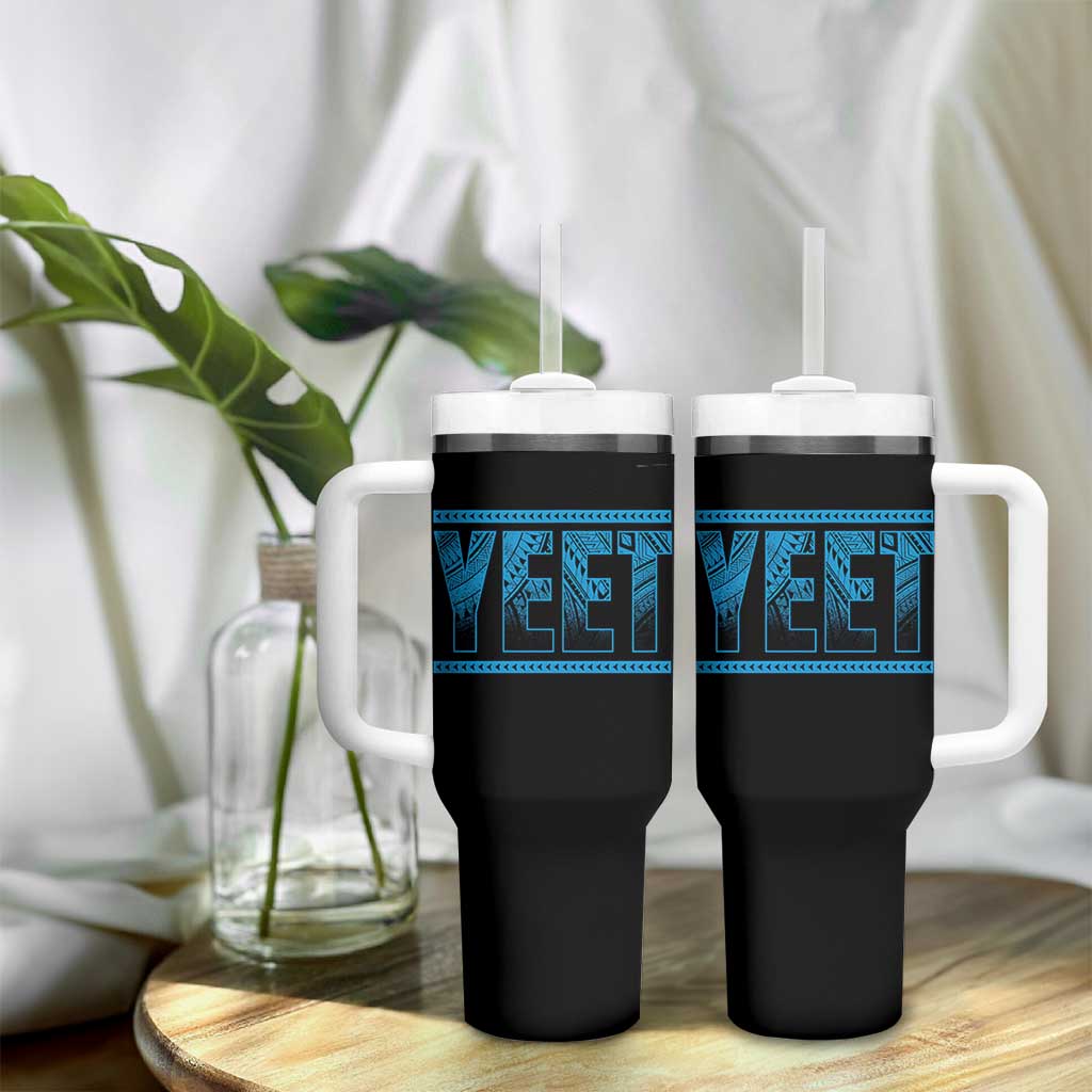 Yeet Funny Wrestling Slang Quote Tribal Art Tumbler With Handle