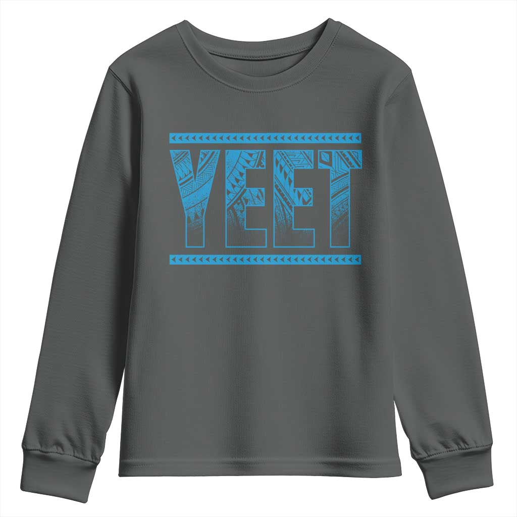 Yeet Funny Wrestling Slang Quote Tribal Art Youth Sweatshirt
