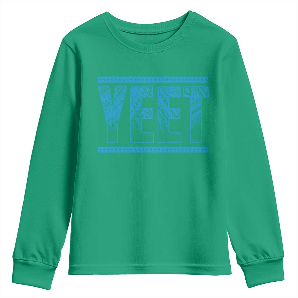 Yeet Funny Wrestling Slang Quote Tribal Art Youth Sweatshirt