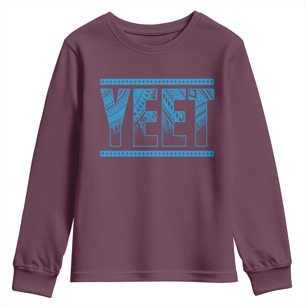 Yeet Funny Wrestling Slang Quote Tribal Art Youth Sweatshirt