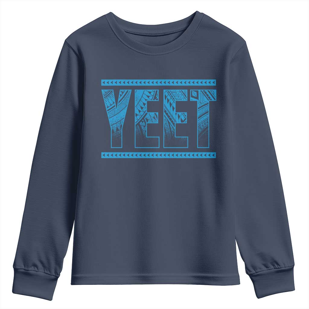 Yeet Funny Wrestling Slang Quote Tribal Art Youth Sweatshirt