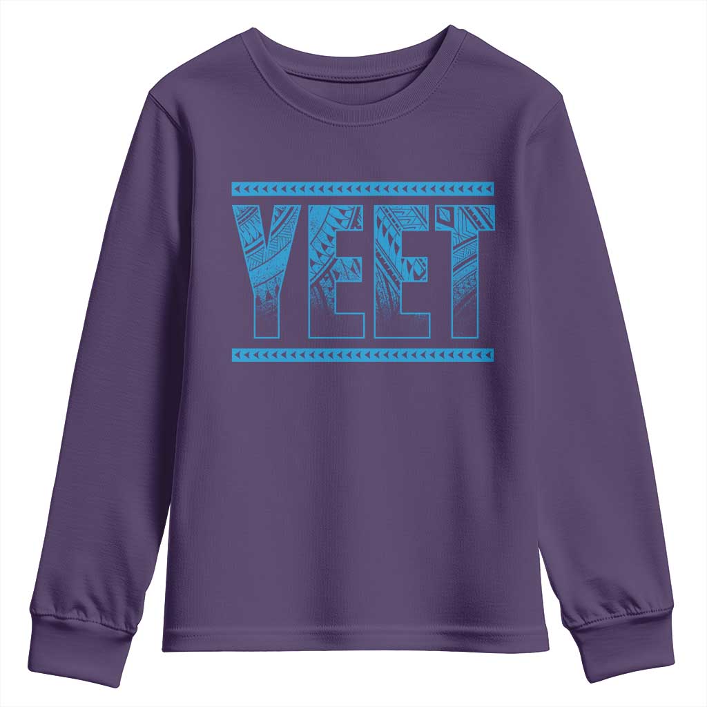 Yeet Funny Wrestling Slang Quote Tribal Art Youth Sweatshirt