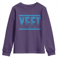 Yeet Funny Wrestling Slang Quote Tribal Art Youth Sweatshirt